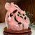 Rose Quartz Carved Phoenix Like Bird Family For Sale - Image 4 of 10