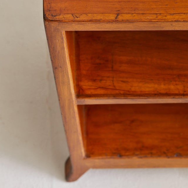 Wood Italian Walnut Bedside Table Attributed to Gio Ponti, 1950s - 2 Available For Sale - Image 7 of 10