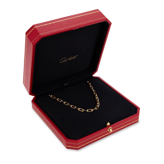 Contemporary Mid 20th Century Cartier 18k Yellow Gold Santos Dumont Chain Necklace For Sale - Image 3 of 8