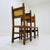 Wood Antique Swedish Folk Art Farm Country Dining Chairs in Pine and Tan Leather, 1890s For Sale - Image 7 of 11