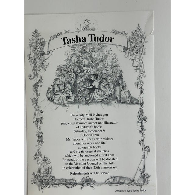 Tasha Tudor Original Art Charcoal Sketch For Sale - Image 9 of 12