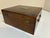 Wood Antique Wood Storage Box With Drawer - Dovetail Joints - Brass Hardware C. 1900 For Sale - Image 7 of 11