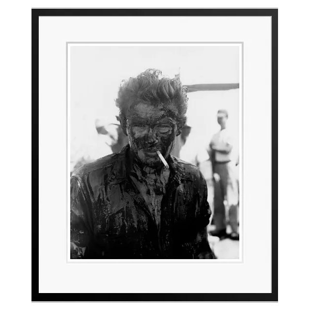 Dirty James Dean, 1955 / 2022, Black and White Archival Pigment Print For Sale