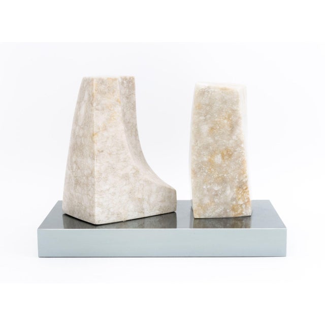 Modernist Abstract Marble Sculpture, 1971 For Sale - Image 10 of 10