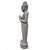 Monumental stone vintage Buddha statue hand-carved in Indonesia. This serene figure is rendered in a traditional prayerful...