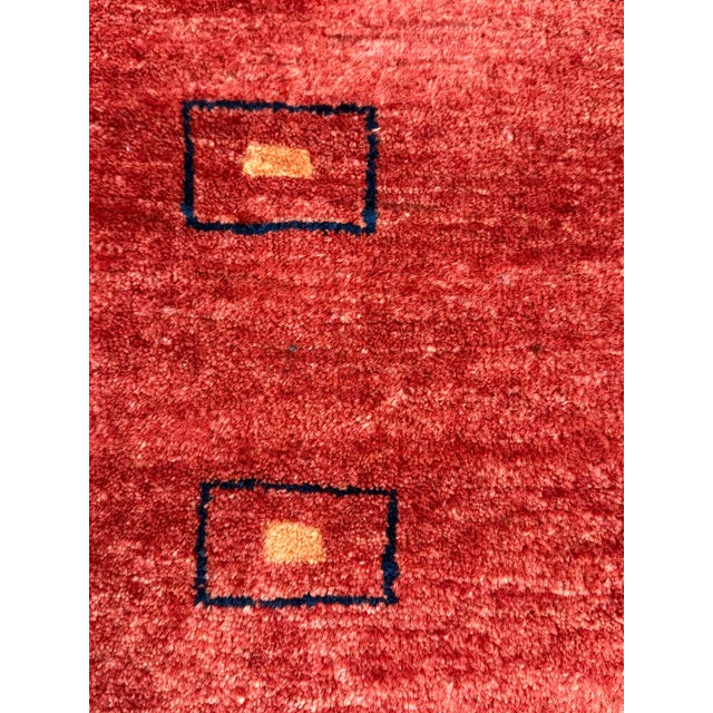 Navy Blue 2ft 8in Rugman of Sante Fe Square Rug For Sale - Image 8 of 12