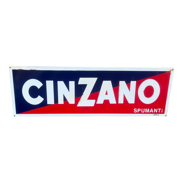 Vintage Cinzano Sign, 1960s For Sale