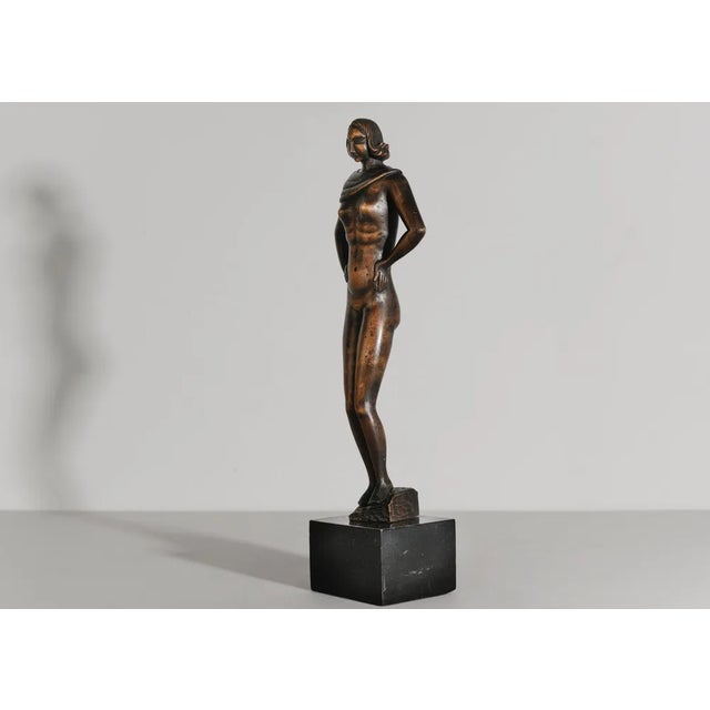 Modern Female Nude with Draped Shawl from L. Garcia, Monceau For Sale - Image 3 of 6