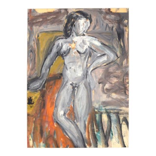 Bay Area Abstract Expressionist Standing Nude by Honora Berg For Sale