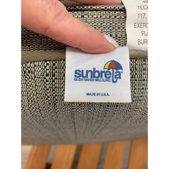 1990s Brown Jordan Mission Teak Patio Set With Table and Six Chairs