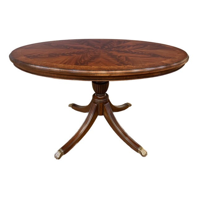 Traditional Oval Mahogany Dining/Breakfast/Game/Foyer Table by Leighton Hall - Made to Order For Sale