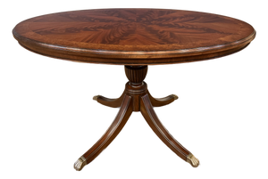 Traditional Oval Mahogany Dining/Breakfast/Game/Foyer Table by Leighton Hall - Made to Order