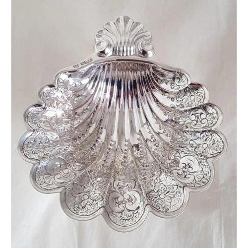 Sterling Silver Novelty Scallop Shell Dish, Sheffield, 1992 For Sale - Image 14 of 18