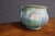 Roseville Pottery Baneda jardiniere featuring a rounded form with applied handles and raised botanical decoration. The...