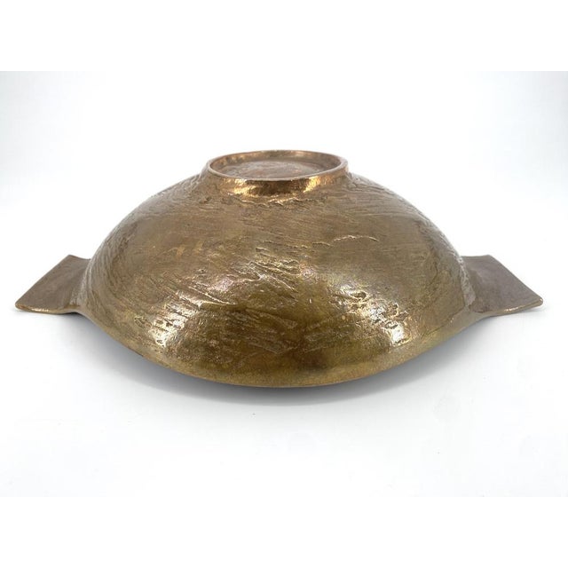Punched Bronze Bowl from Harjes, Germany For Sale - Image 10 of 12