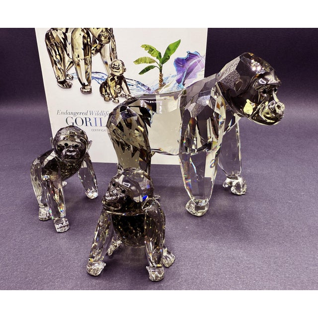 SCS Annual Edition 2009 Gorillas Family from Swarovski, Set of 3 For Sale - Image 14 of 18