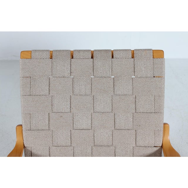 Vintage Eva Lounge Chairs in Beech with Webbing by Bruno Mathsson for Dux, 1970s, Set of 2 For Sale - Image 12 of 17