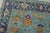 Textile Anatolia Rug 7’11” X 9’10” Blue Wool Modern Hand-Knotted Oriental Carpet For Sale - Image 7 of 15