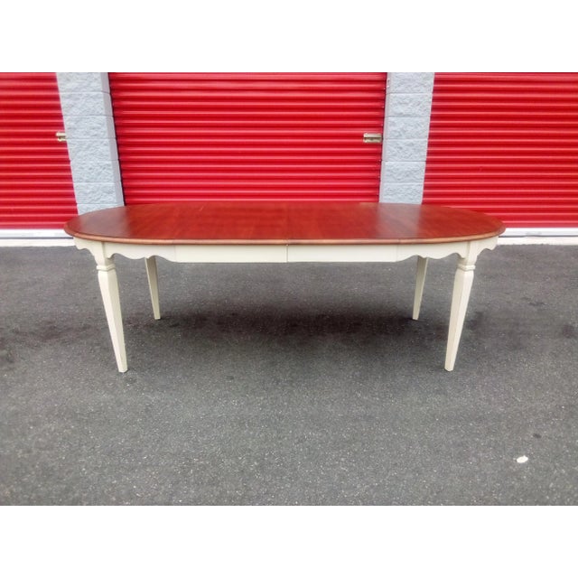French Provincial Drexel Heritage French Provincial Dining Table 92" on Sale $895 Read Below Countryside #332-334 W/ Leaves & Pads For Sale - Image 3 of 11