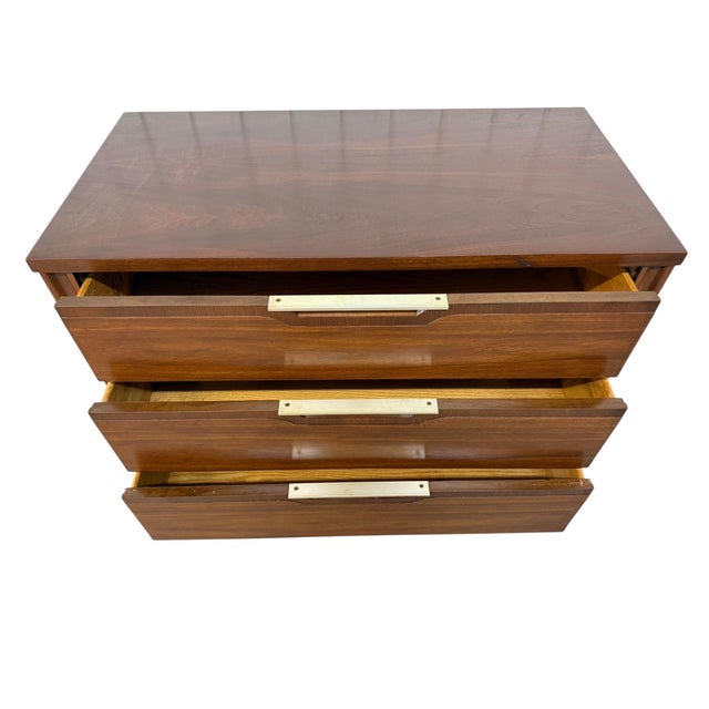 Brown Mid-Century Modern Kent Coffey "Impact" Walnut Bachelor Chest For Sale - Image 8 of 10