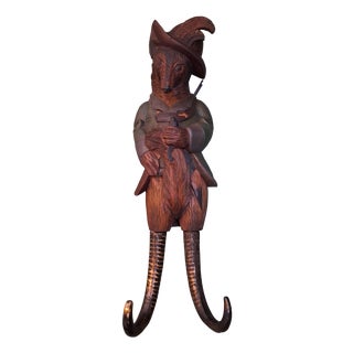 Wall Hunting Black Forest Fox, 1960s For Sale