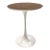 1960s MCM Tall Tulip Side Table Attributed to Eero Saarinen for Knoll W/ Walnut Laminate Top For Sale