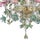 Art Nouveau Classical Luxury Venetian Pink and Green Floreal Murano Glass Chandelier. For Sale - Image 3 of 6