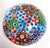 Murano Multicolor Art Glass Paperweight unmarked, maker unknown, 1970's "Millefiori is a glasswork technique which...