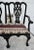 Wood Vintage Chippendale Style Bench Settee Carved Fretwork Black Two Seater Chair For Sale - Image 7 of 13