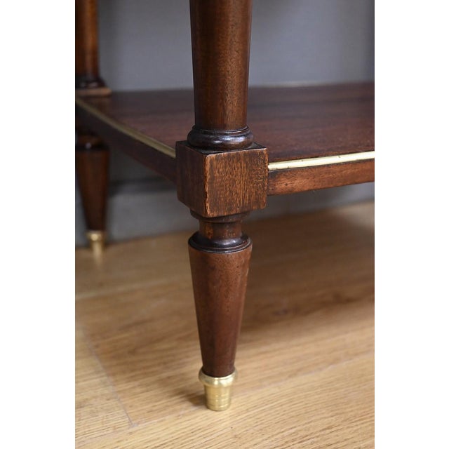 Brown Mid-19th Century Louis XVI Mahogany Roll-Top Coffee Table For Sale - Image 8 of 16