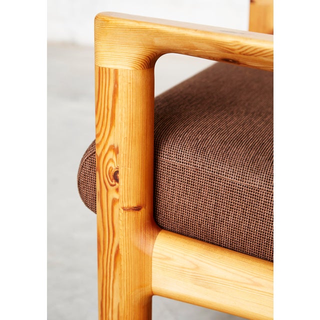 Set of Danish Modern Pine Armchair & Ottoman by C. F. C. Silkeborg from CFC Silkeborg, 1970s For Sale - Image 13 of 16