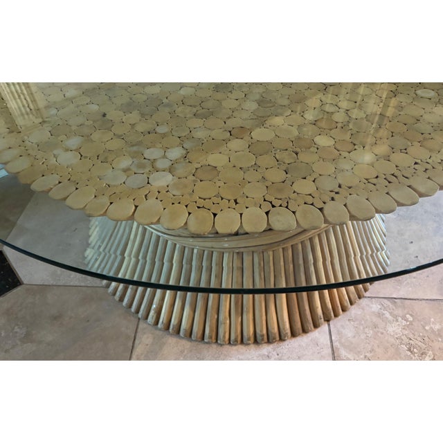 1970s 1970s Mid-Century Modern Attributed to McGuire Bamboo Coffee Table. For Sale - Image 5 of 6