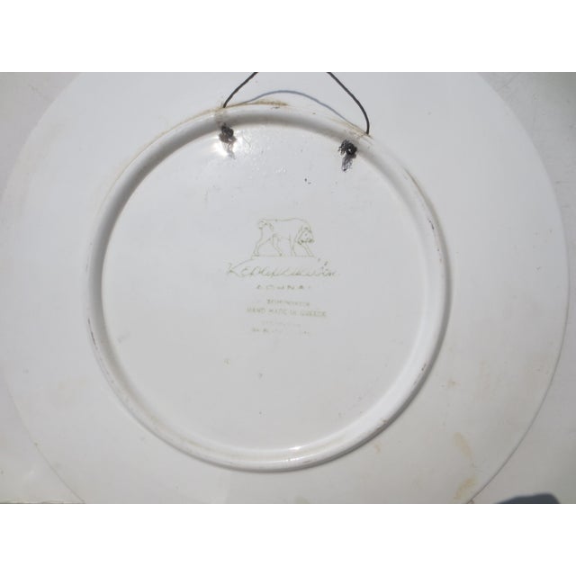Neoclassical Kerameikos Wall Plate Peleus Capturing Thetis For Sale - Image 3 of 8
