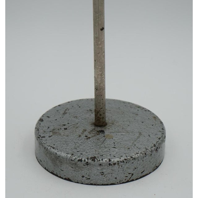 Metal Vintage English Salvaged Laboratory School Table Lamp, 1940s For Sale - Image 7 of 14