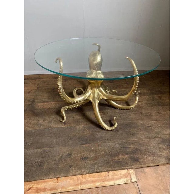 Early 21st Century Sculptural Gilt Bronze Center or Dining Table For Sale - Image 5 of 15