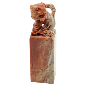 Chinese Soapstone Guardian Lion Chop Seal