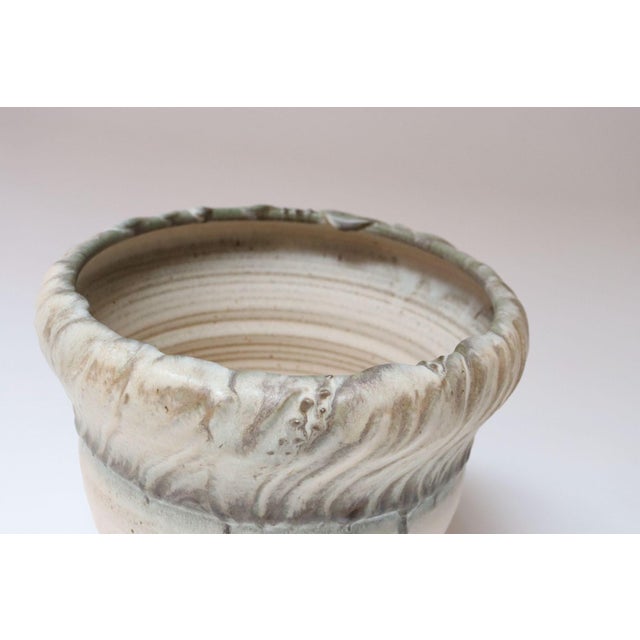 Vintage Ceramic Planter Vase in Pale Pink Matte Glaze by Deanna Nichols For Sale - Image 13 of 18