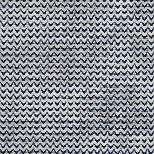 Schumacher Ellis Fabric in Blue For Sale