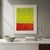 Paper Mark Rothko Inspired 'Yellow and Orange Over Blue' Color Field Minimalist Original Oil Painting by Diane Grant | Unframed | Color Field For Sale - Image 7 of 9