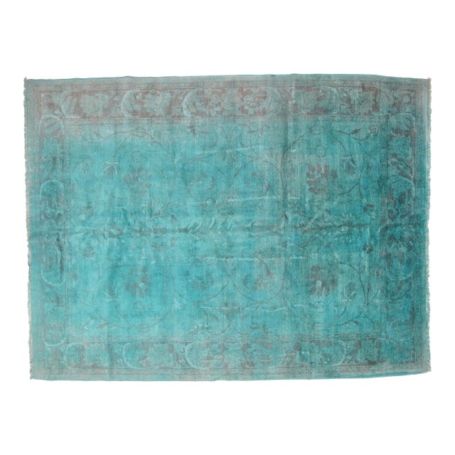 1970s Over Dye Zeigler Rug , 9'1" X 12' For Sale