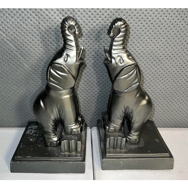1940s Art Deco Elephant Bookends a Pair Chairish
