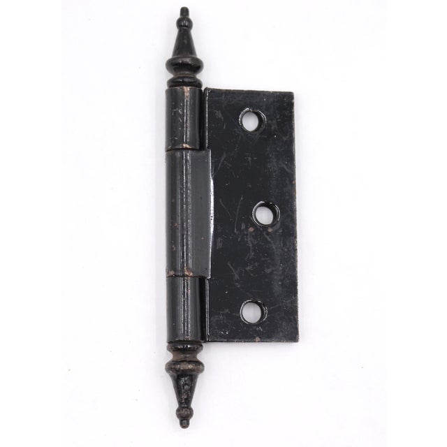 Traditional Vintage 3 X 3.375 In. Black Steel Door Hinge For Sale - Image 3 of 4