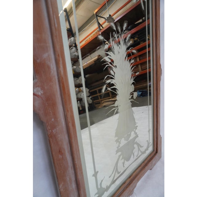 Late 19th Century 19th Century French Etched Glass Mirror From Melissa Levinson For Sale - Image 5 of 12