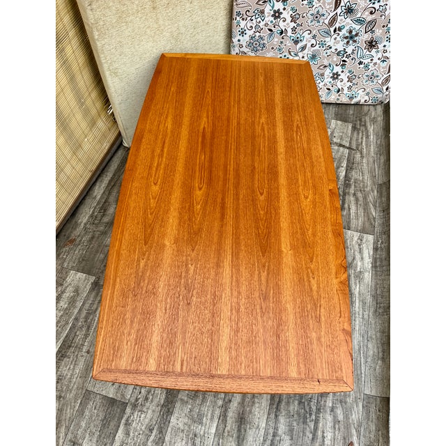 Mid-Century Modern Danish Style Teak Coffee Table by Nordic Furniture. Circa 1970s For Sale - Image 13 of 17