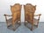Antique Pair of English Jacobean Style Oak Armchairs For Sale - Image 13 of 18