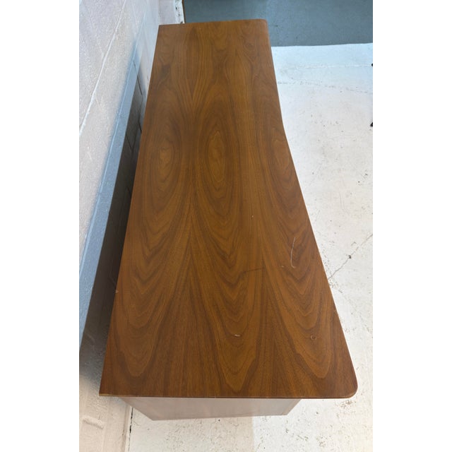 Kent Coffey Walnut Lowboy Dresser With Nine Drawers, 1960s For Sale - Image 14 of 18
