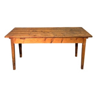 Antique Rustic Fir Table, 1800s For Sale