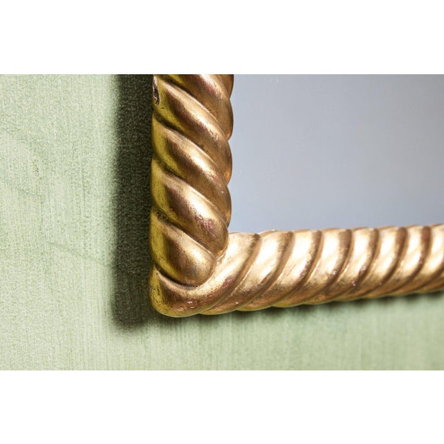 Gold French Braided Gilt Mirror For Sale - Image 8 of 9