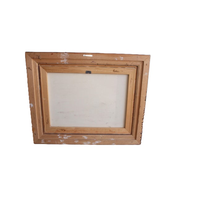 Vintage Oil on Canvas Painting of American Indian Chief Joseph For Sale - Image 4 of 5