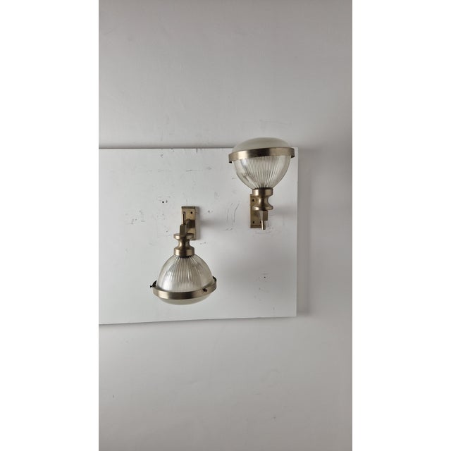 Vintage Chrome Wall Lights with Fresnel Glass, 1960s, Set of 2 For Sale - Image 14 of 14
